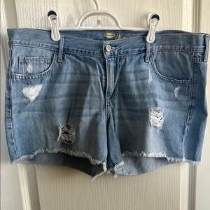 Old Navy Blue Distressed Jean Shorts - Diva